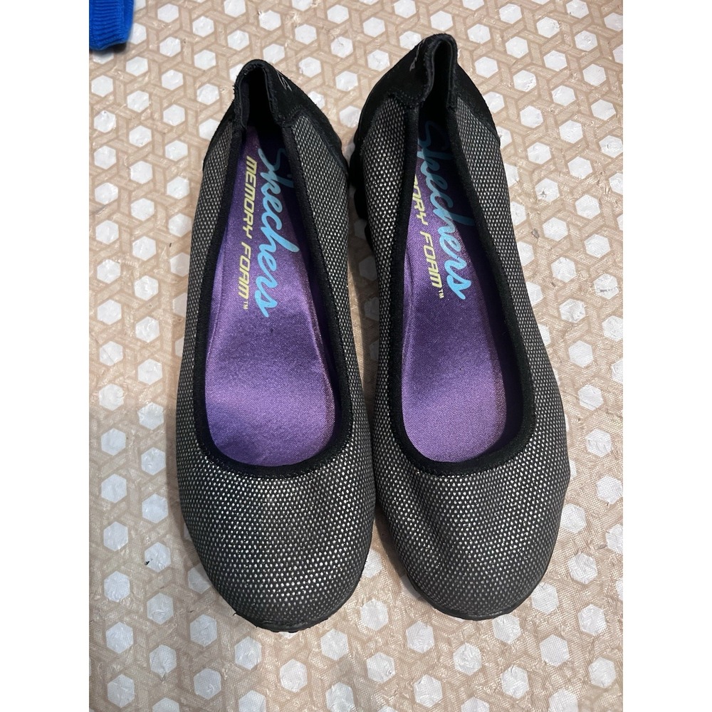 Skechers Women's Slip On Shoes Size 7 Black Gray